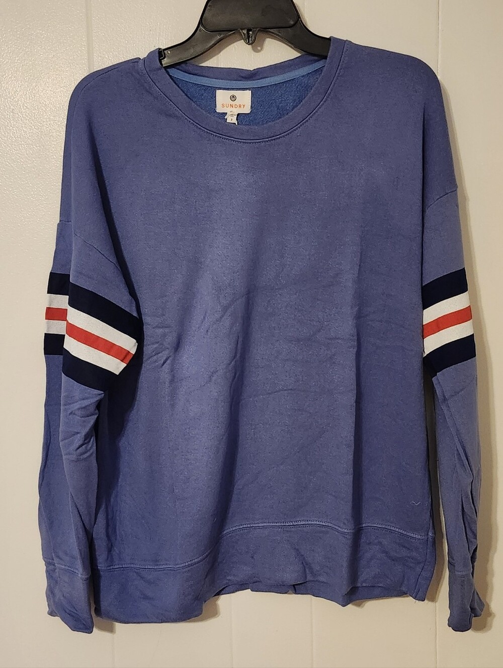 Nwt- Sundry 3 Color Stripe Sweatshirt